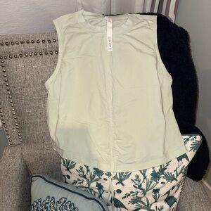 Lululemon Athletica Light Green Tank Top